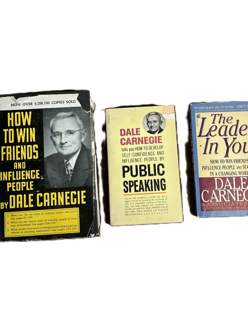 Vintage Dale Carnegie's How to Win Friends/Public Speaking/The Leader in You